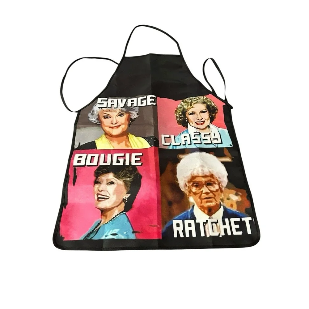 NEW novelty adult ONE SIZE apron full coverage‎ SAVAGE CLASSY BOUGIE RATCHET